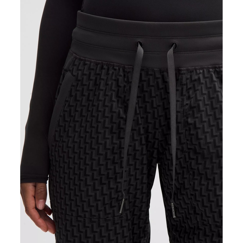 230-Lululemon-Dance Studio Mid-Rise Pant Regular-LLL Geo Pattern MIDI Black - Picture 3 of 7